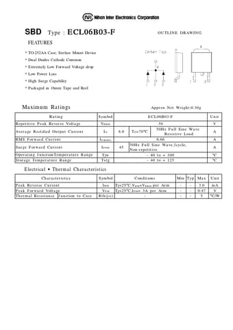  Datasheet Preview Page 1