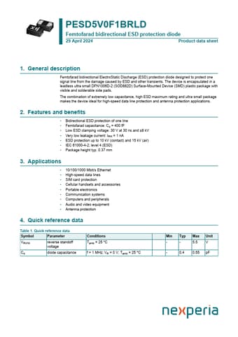  Datasheet Preview Page 1