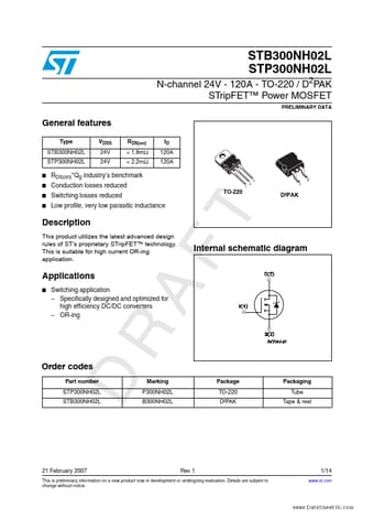  Datasheet Preview Page 1