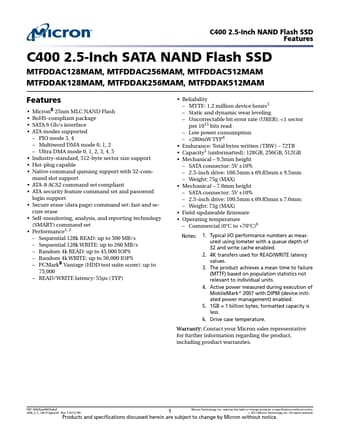  Datasheet Preview Page 1