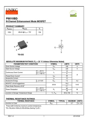  Datasheet Preview Page 1