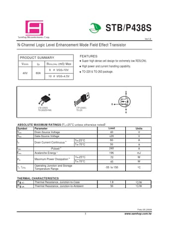  Datasheet Preview Page 1