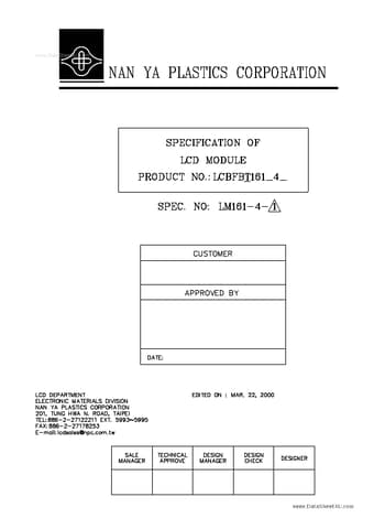  Datasheet Preview Page 1