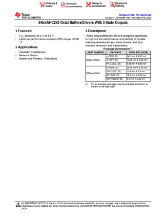 Datasheet Preview Page 1