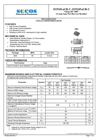  Datasheet Preview Page 1