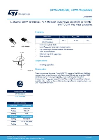  Datasheet Preview Page 1