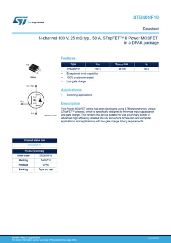  Datasheet Preview Page 1