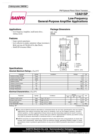  Datasheet Preview Page 1