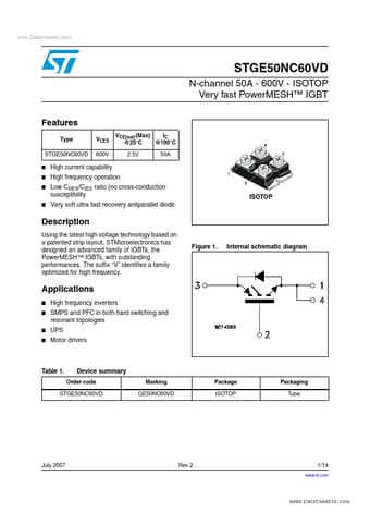  Datasheet Preview Page 1