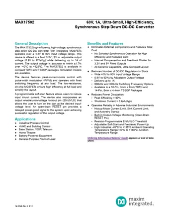  Datasheet Preview Page 1