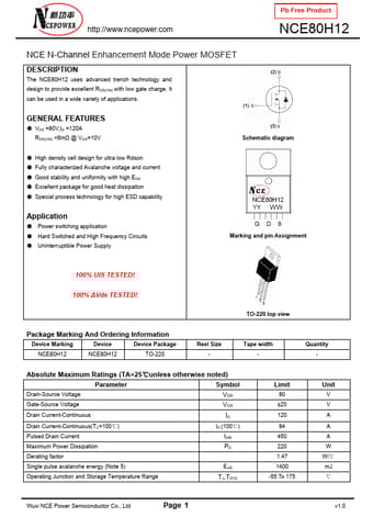  Datasheet Preview Page 1