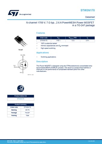  Datasheet Preview Page 1