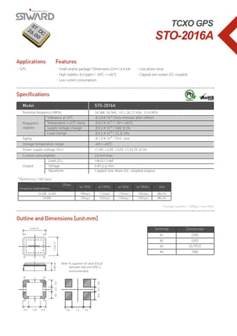  Datasheet Preview Page 1