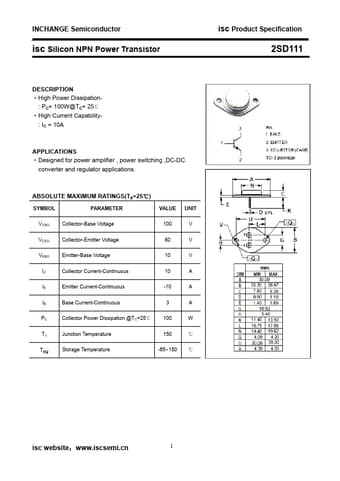  Datasheet Preview Page 1