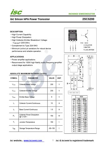  Datasheet Preview Page 1