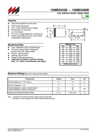  Datasheet Preview Page 1