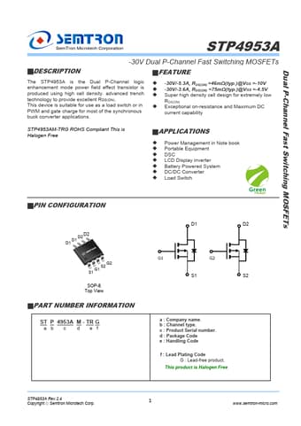  Datasheet Preview Page 1