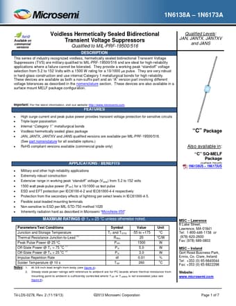  Datasheet Preview Page 1