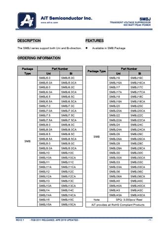  Datasheet Preview Page 1