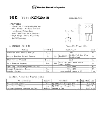  Datasheet Preview Page 1