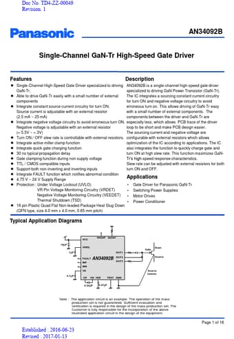  Datasheet Preview Page 1