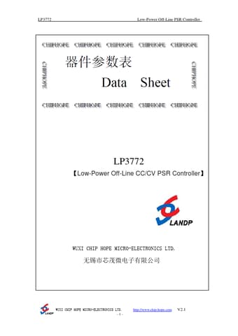  Datasheet Preview Page 1