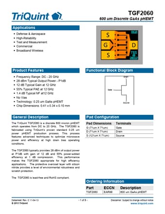  Datasheet Preview Page 1