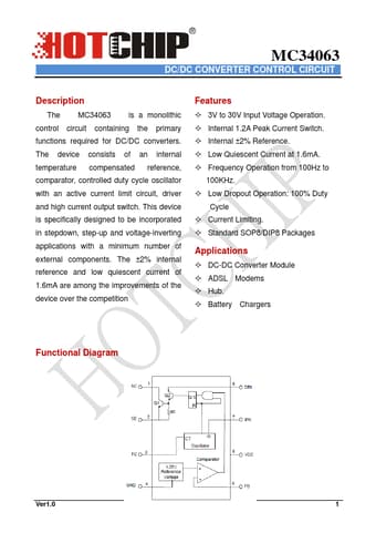  Datasheet Preview Page 1