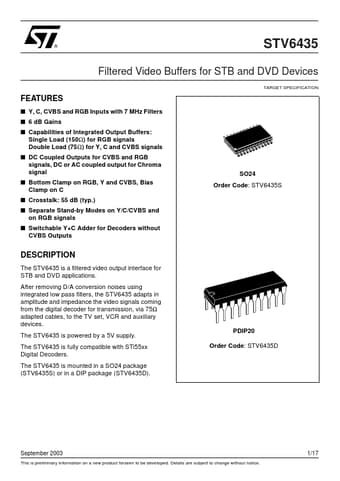 Datasheet Preview Page 1