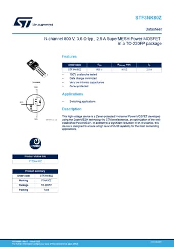  Datasheet Preview Page 1
