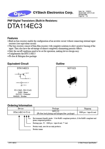  Datasheet Preview Page 1
