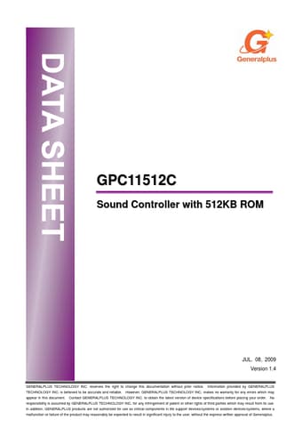  Datasheet Preview Page 1