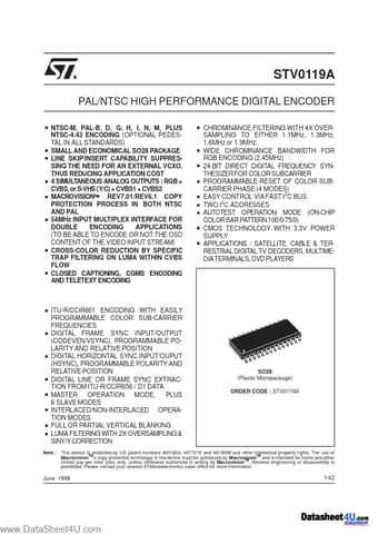  Datasheet Preview Page 1
