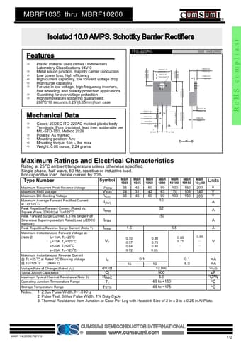  Datasheet Preview Page 1