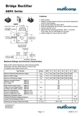  Datasheet Preview Page 1