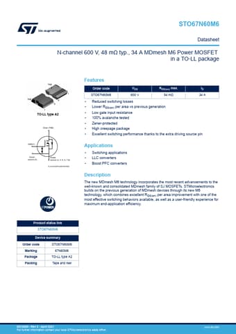  Datasheet Preview Page 1