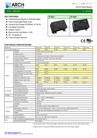  Datasheet Preview Page 1