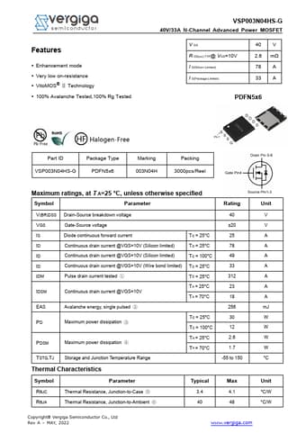  Datasheet Preview Page 1