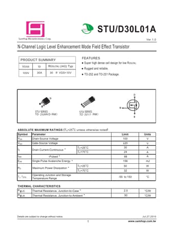  Datasheet Preview Page 1