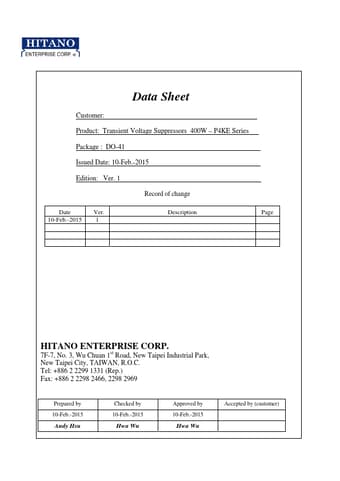  Datasheet Preview Page 1