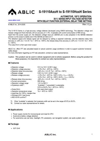 Datasheet Preview Page 1