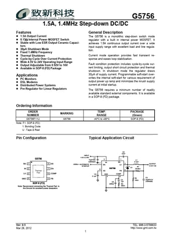  Datasheet Preview Page 1