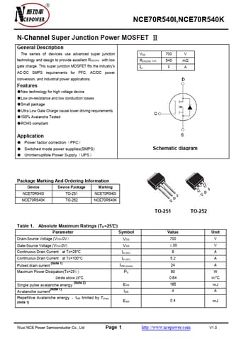  Datasheet Preview Page 1