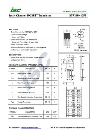  Datasheet Preview Page 1