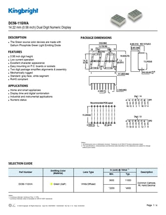  Datasheet Preview Page 1