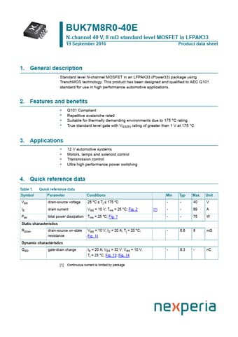  Datasheet Preview Page 1