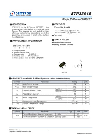  Datasheet Preview Page 1