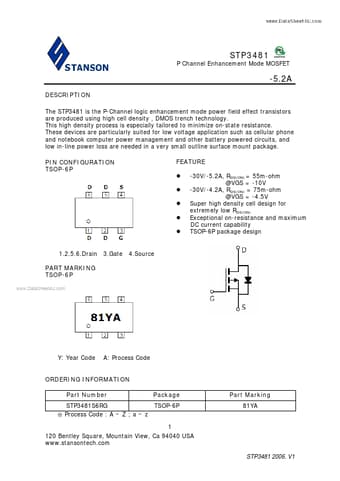  Datasheet Preview Page 1