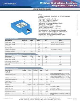  Datasheet Preview Page 1