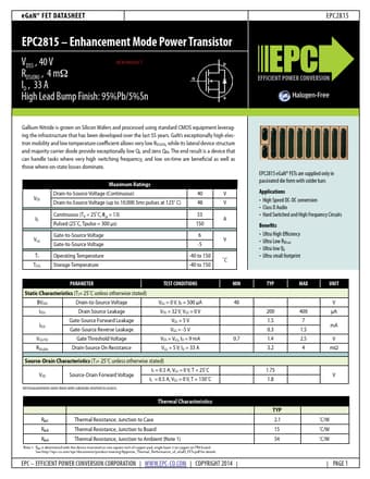  Datasheet Preview Page 1
